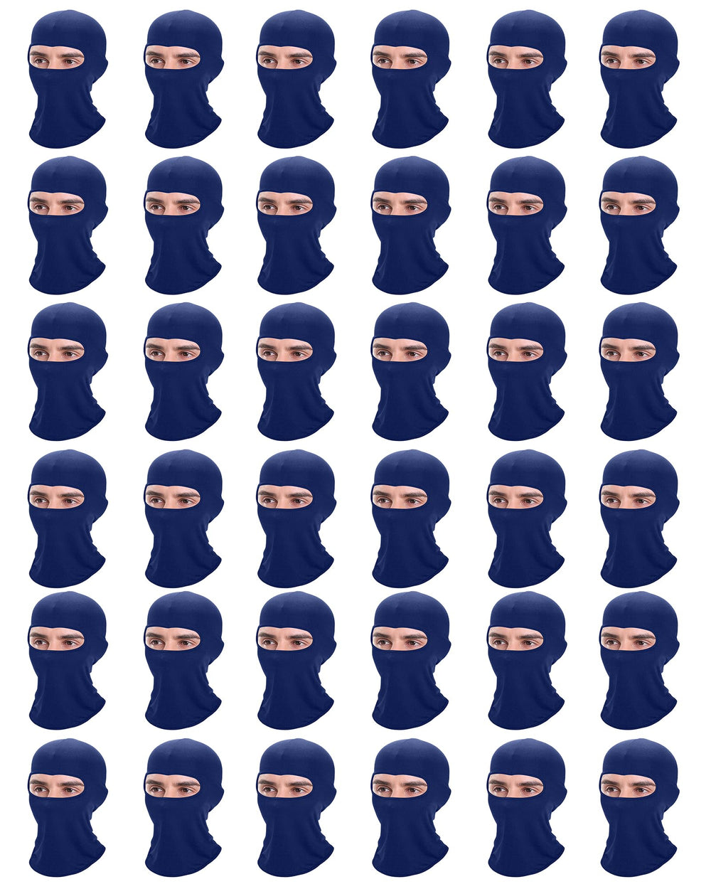 Xeoxarel balaclava navy opened style for versatile outdoor wear with cooling and UV protection