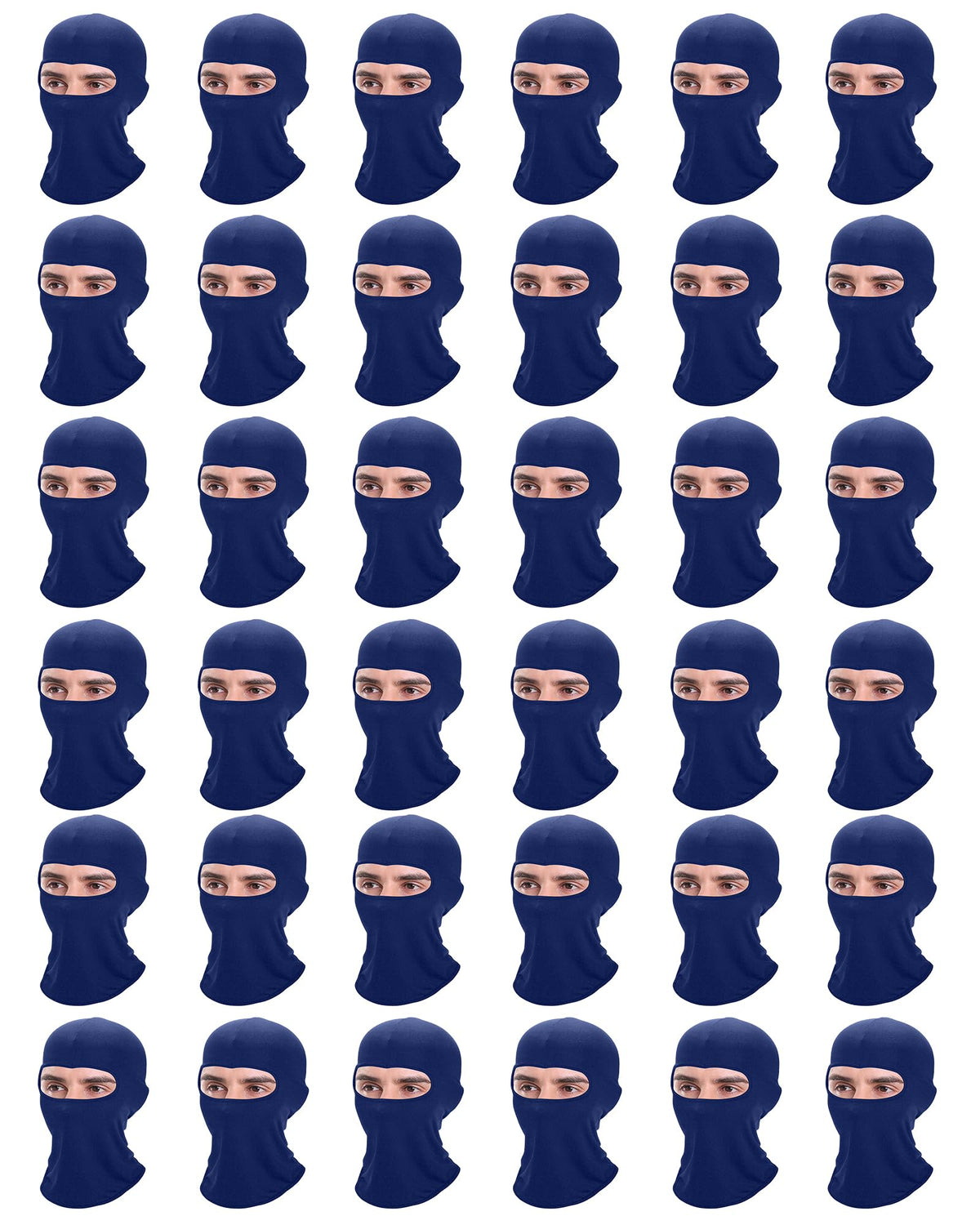Xeoxarel balaclava navy opened style for versatile outdoor wear with cooling and UV protection