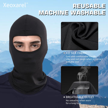 Xeoxarel wind-dust barrier balaclava emphasizes dust proof and wind-breaking performance