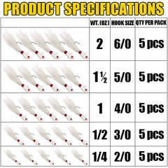 XFISHMAN assorted fishing lures pack ideal starter set for versatile jig fishing.
