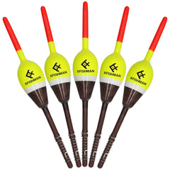 XFISHMAN Balsa floaters set, 7/8 inch oval, 5 pack