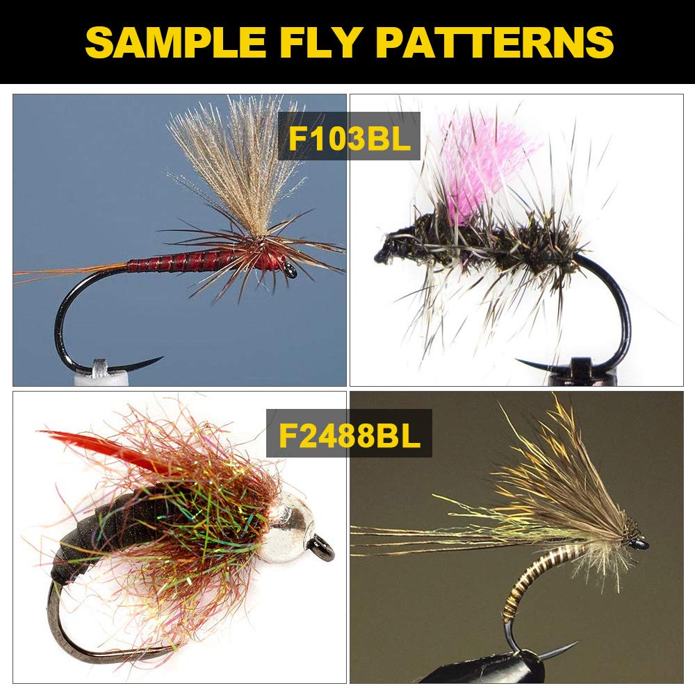 Barbless hooks with black nickel finish