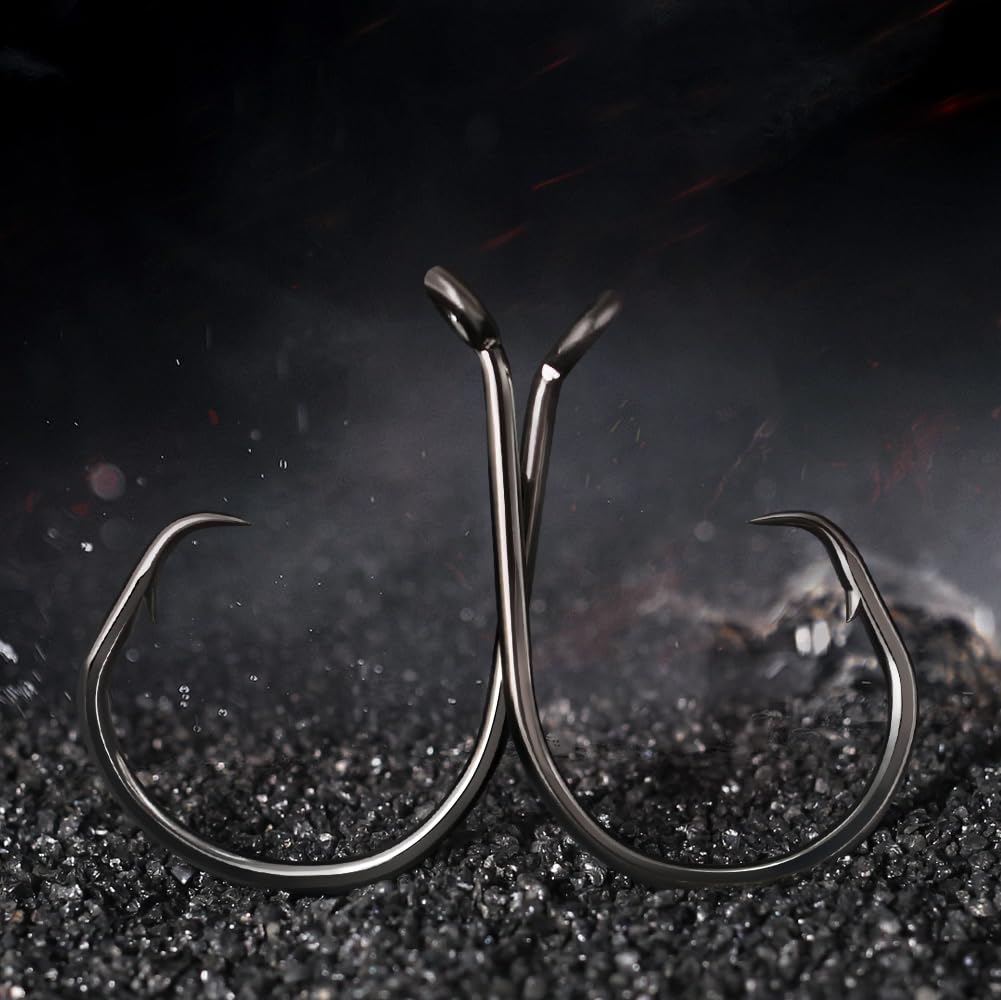 XFISHMAN circle hooks octopus hook 50 pack shot6 multiple sizes displayed in bulk packaging
