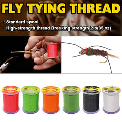 XFISHMAN dubbing and thread display emphasizes core tying materials for stable, neat wraps.