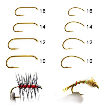 Assorted XFISHMAN fly hooks 240-pack display