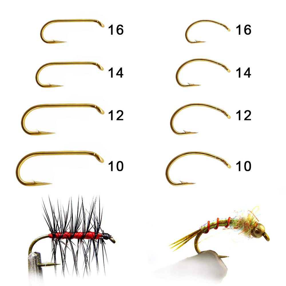Assorted XFISHMAN fly hooks 240-pack display