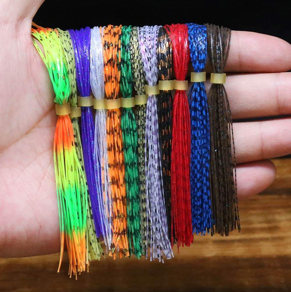 XFISHMAN Grizzly Micro Legs kit - 12-color silicone fly-tying legs close-up 02