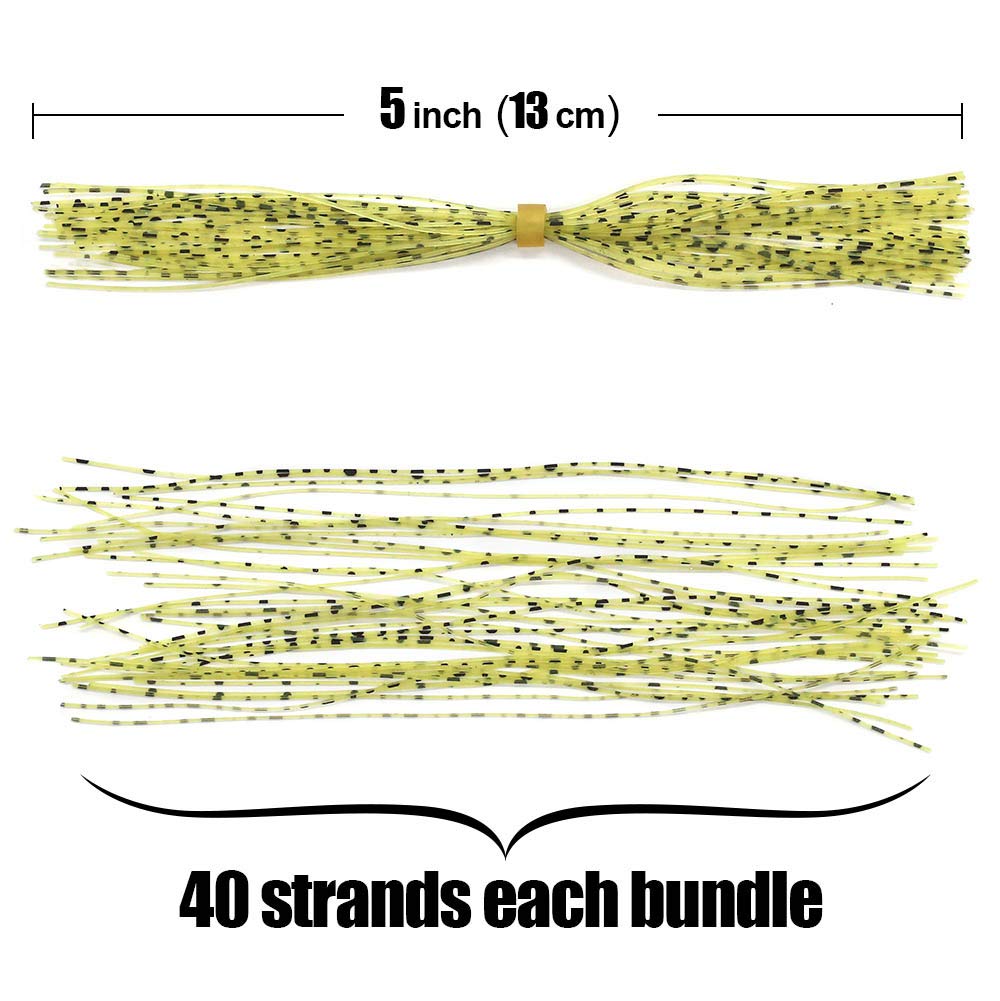 XFISHMAN Grizzly Micro Legs kit - 12-color silicone fly-tying legs close-up 05