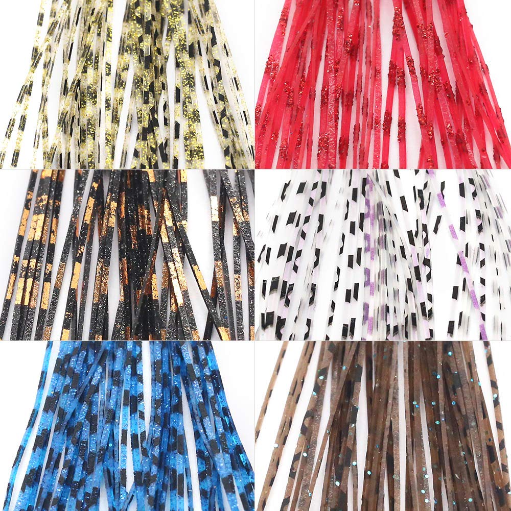 XFISHMAN Grizzly Micro Legs kit - 12-color silicone fly-tying legs close-up 07