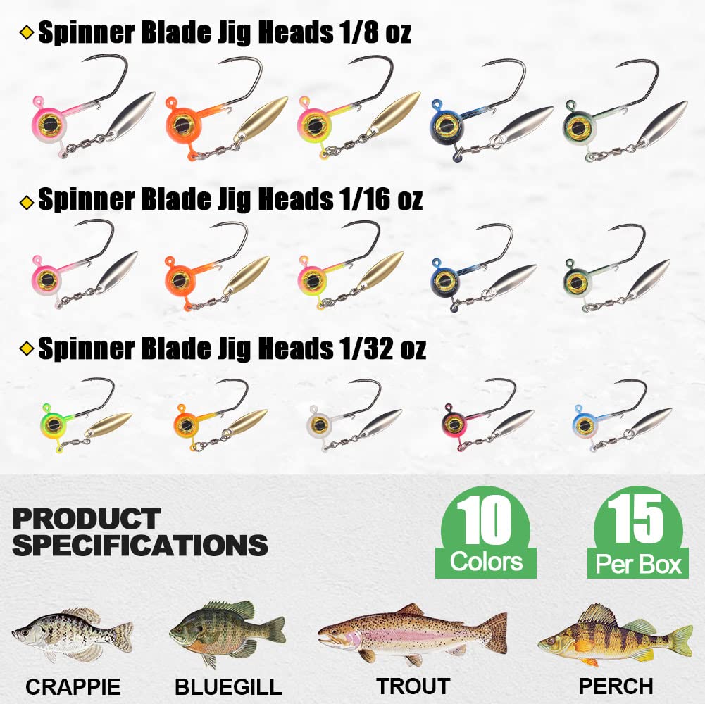 XFISHMAN soft plastics 120-piece set offers color variety for crappie
