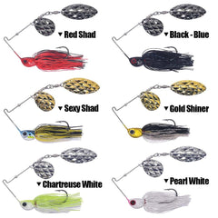 Hand-tied silicon skirt on XFISHMAN spinner bait