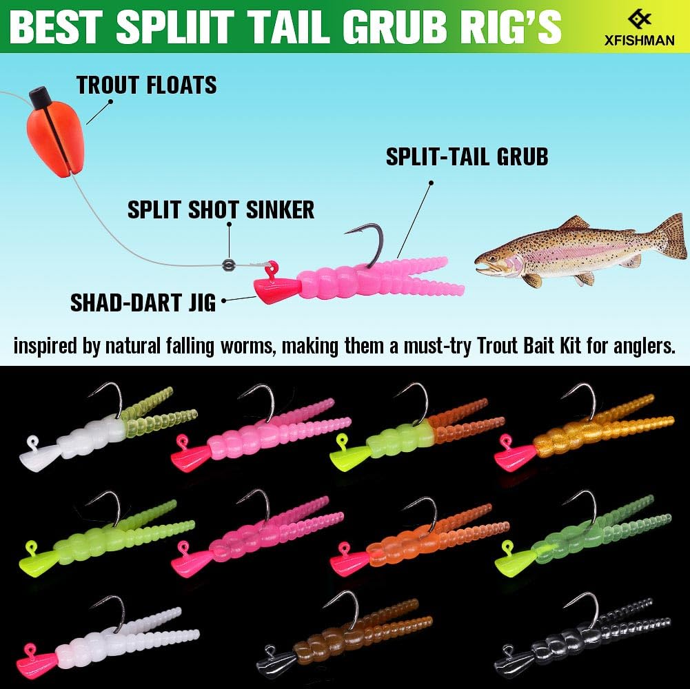Assorted lures in bright seasonal colors
