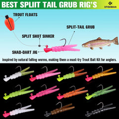 Assorted lures in bright seasonal colors