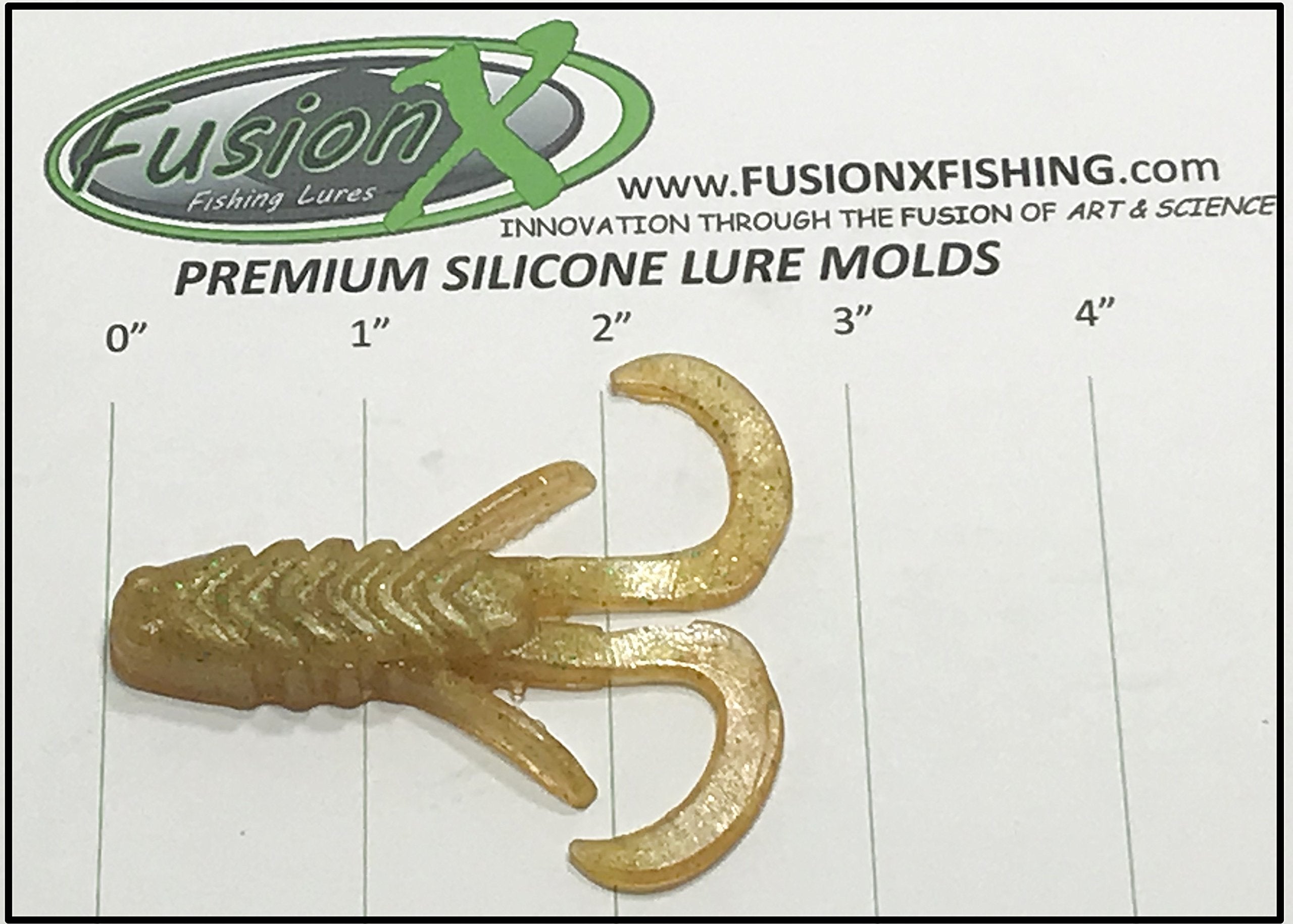 XFusion silicone mold for plastisol resin, no release required.