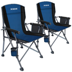 XGEAR camping chair back support offers ergonomic seating for extended outdoor sessions.