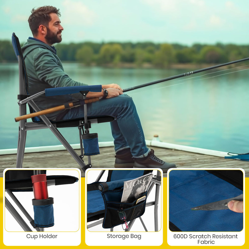 XGEAR cup holder keeps drinks within reach during camping trips.
