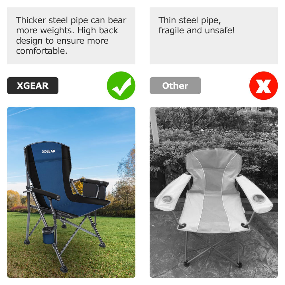 XGEAR folding design opens quickly for easy setup.