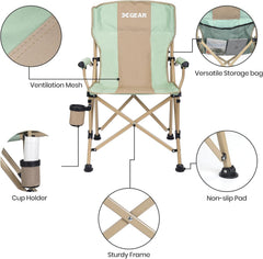 XGEAR camping chair mesh storage bag keeps essentials handy