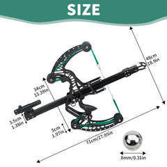 Xguis compound slingshot bands high tension setup for steady practice