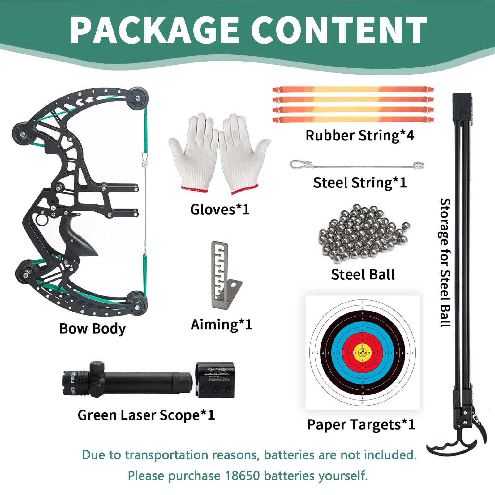 Xguis compound slingshot barrel precise alignment for improved accuracy