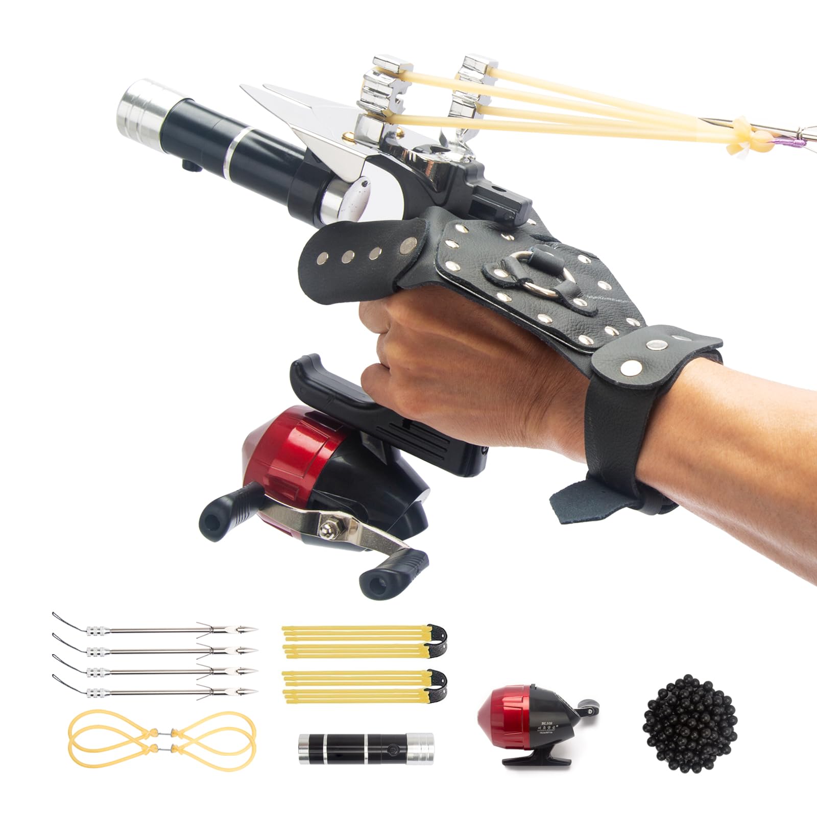 Xguis fishing slingshot reel boosts accuracy for successful casts.