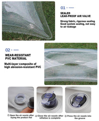 XHHBS inflatable pillow compact-packable design ideal for travel and camping.
