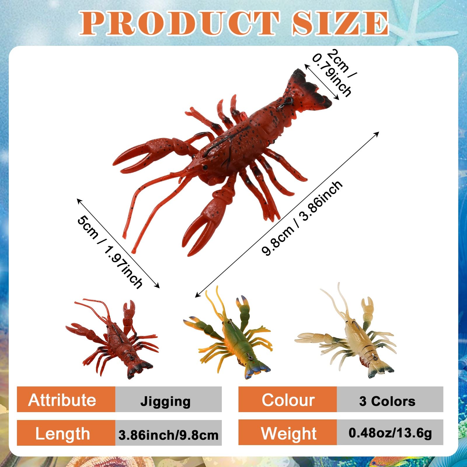 XhuangTech hollow-body crawfish lure sinks naturally with lifelike movement