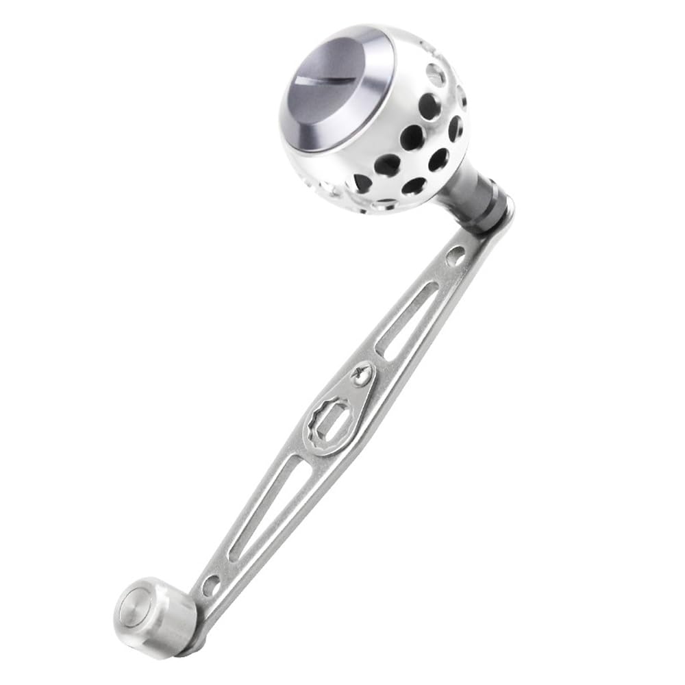 XIASABA replacement handle mounted on reel to illustrate easy upgrade