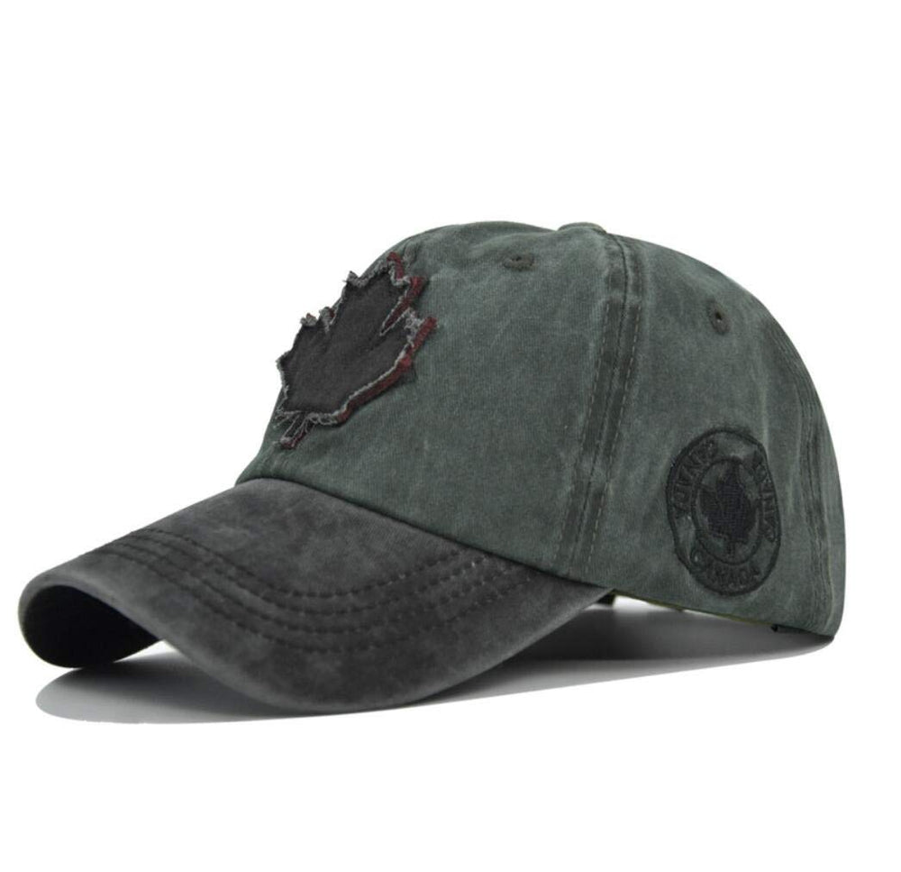 XibeiTrade Canada Maple cap front view with adjustable strap for outdoor comfort.