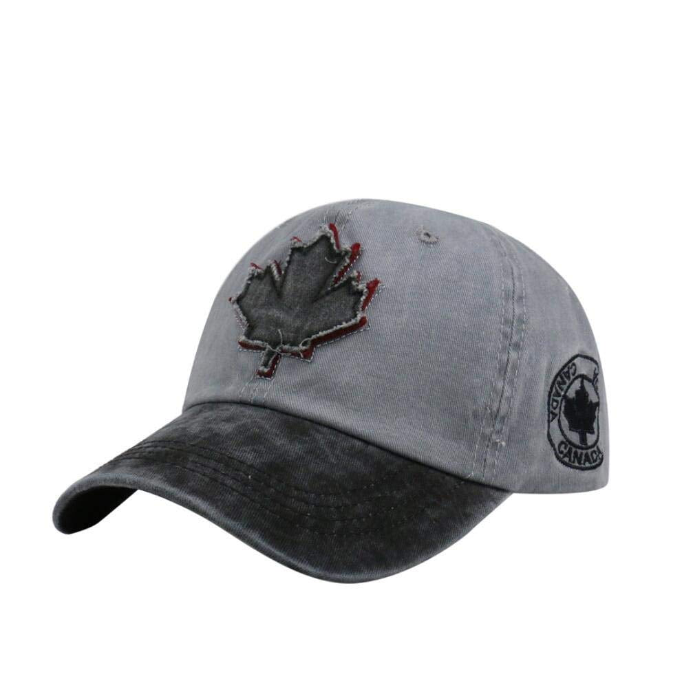 XibeiTrade Canada Maple Cotton Baseball Cap, front view, ideal for outdoor sports.