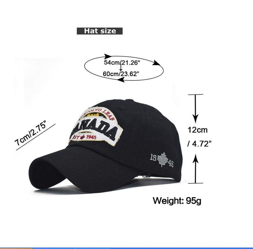 XibeiTrade maple flag baseball cap white cotton fabric feels soft and breathable.