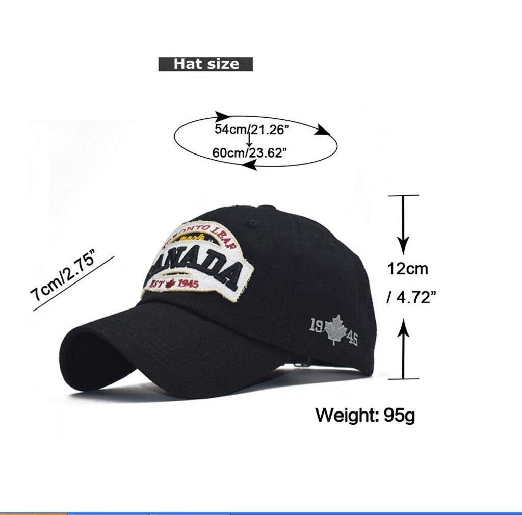 XibeiTrade Canada Maple Flag cotton baseball cap worn by model for everyday outdoor use