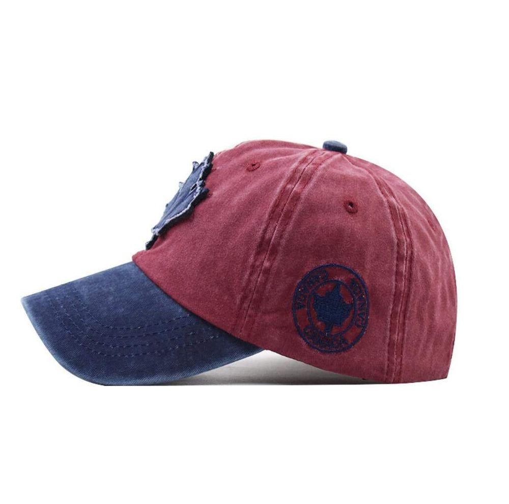 XibeiTrade maple cap adjustable strap close-up for one-size-fits-most comfort