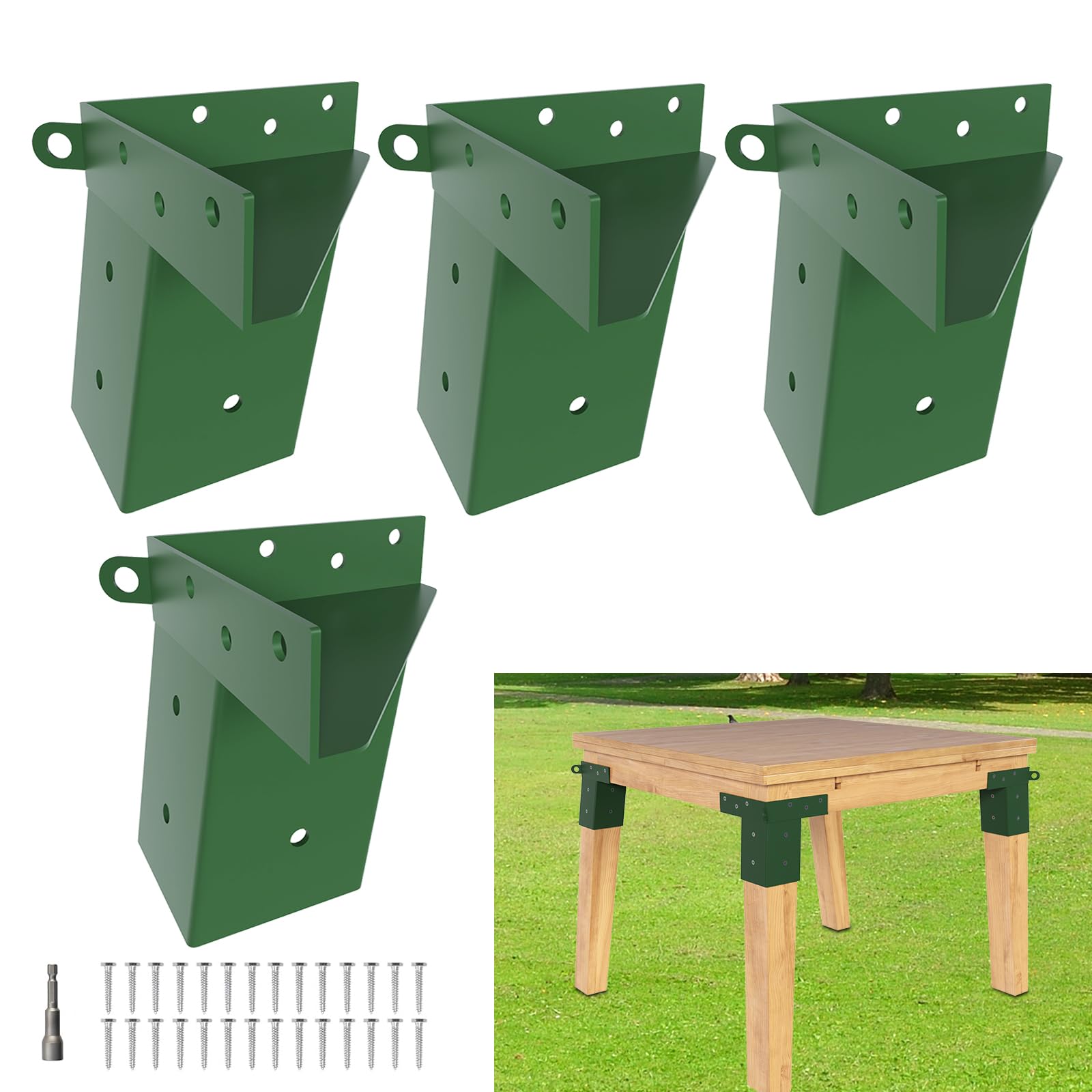 XIHUWZ deer stand brackets 4x4 set-assembly supports fast, stable setup on elevated platforms