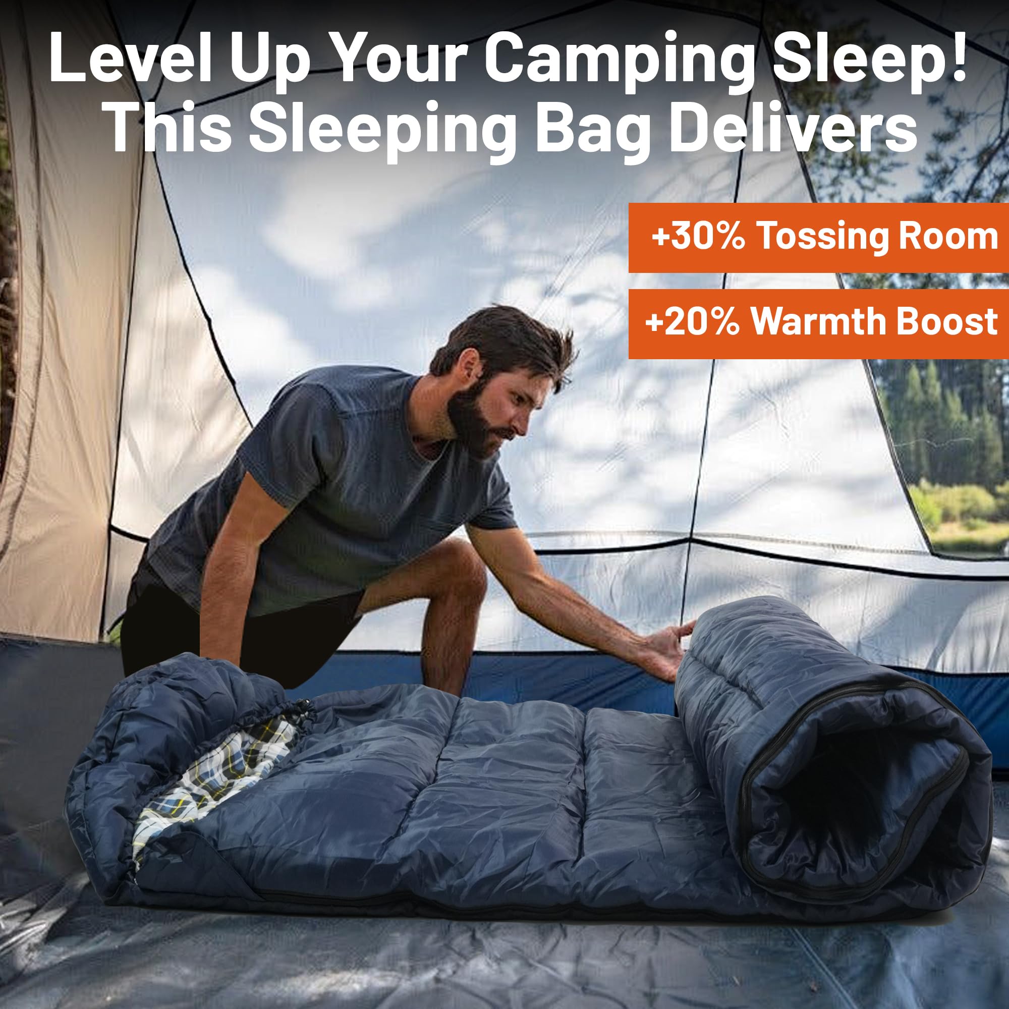 Ximalaya sleeping bag hollow cotton fill for lightweight warmth