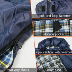 Ximalaya sleeping bag waterproof shell 190T protects against drizzle