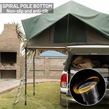 XINCAMPING reinforced joints handle winds up to 8-grade for stability.