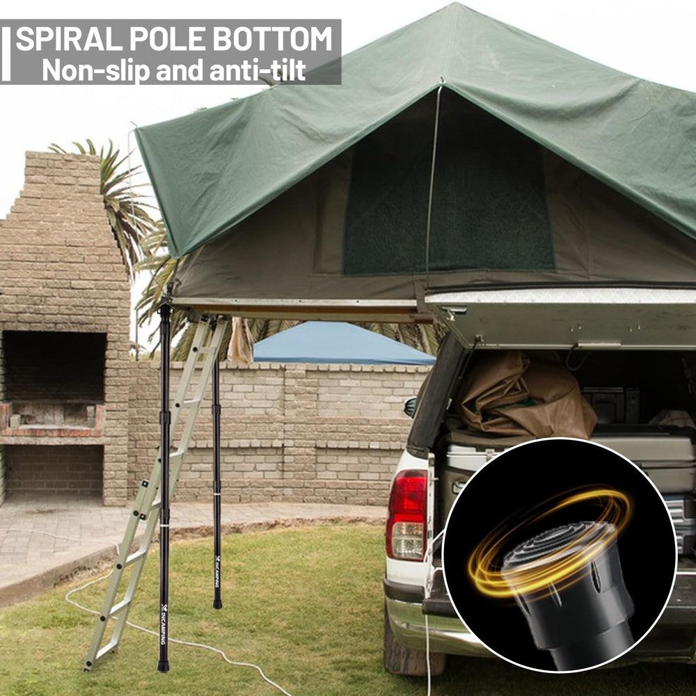 XINCAMPING reinforced joints handle winds up to 8-grade for stability.