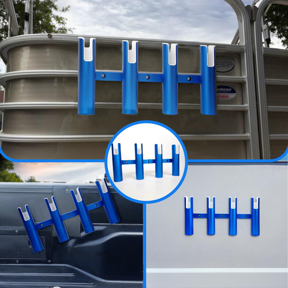 Rod holder installed on boat wall or car interior