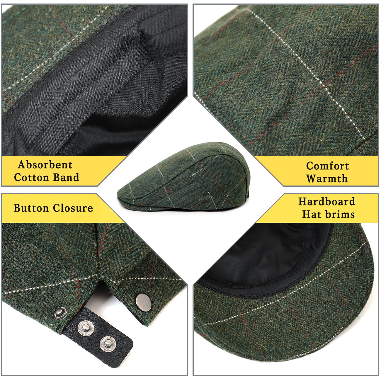 Fabric close-up: 10% wool, 90% polyester