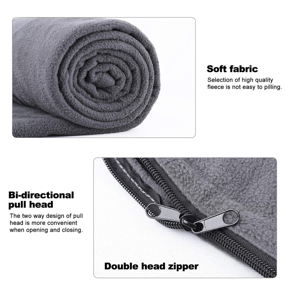 Xinwe fleece liner with double zipper design for ventilation