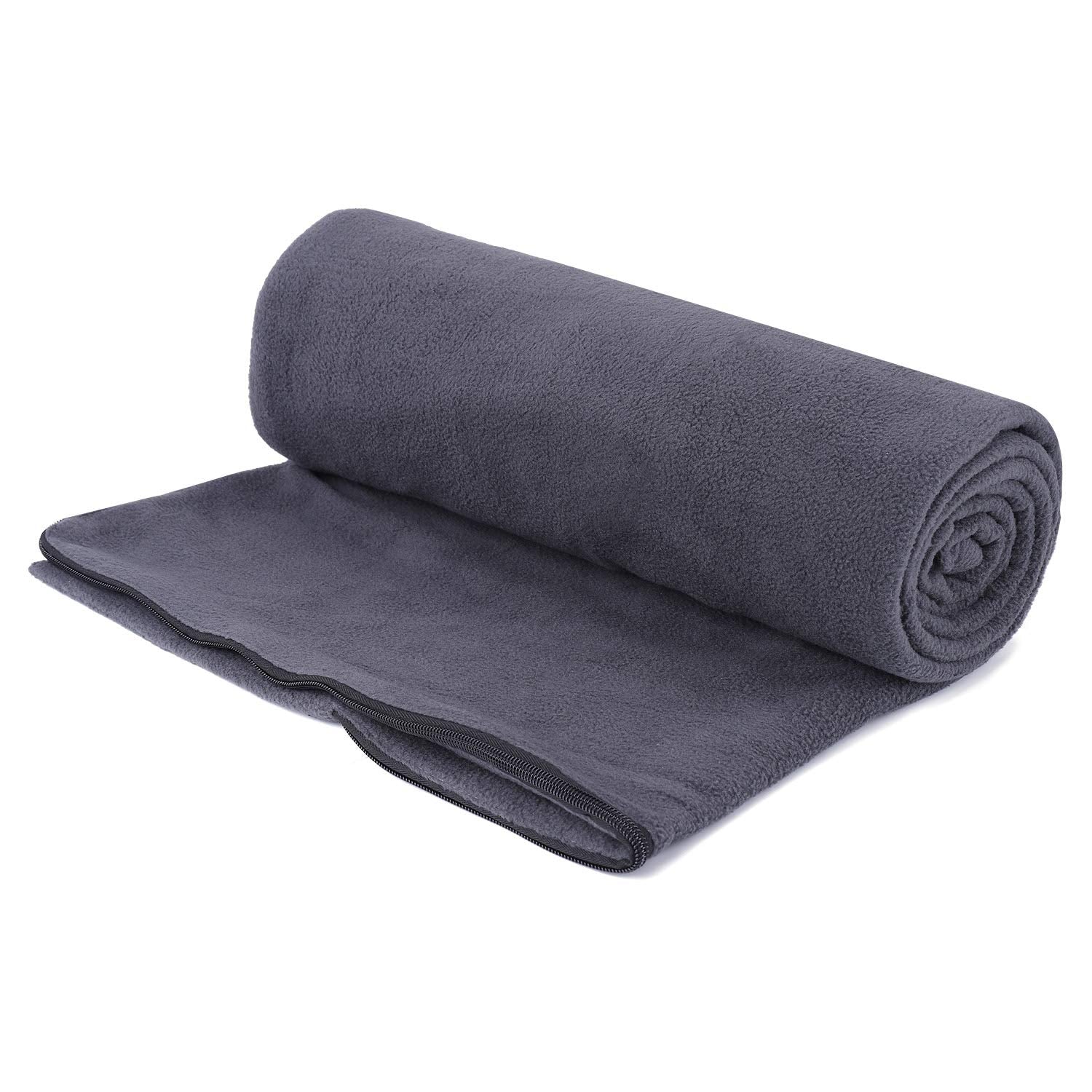 Xinwe fleece sleeping bag liner folded compact for travel storage
