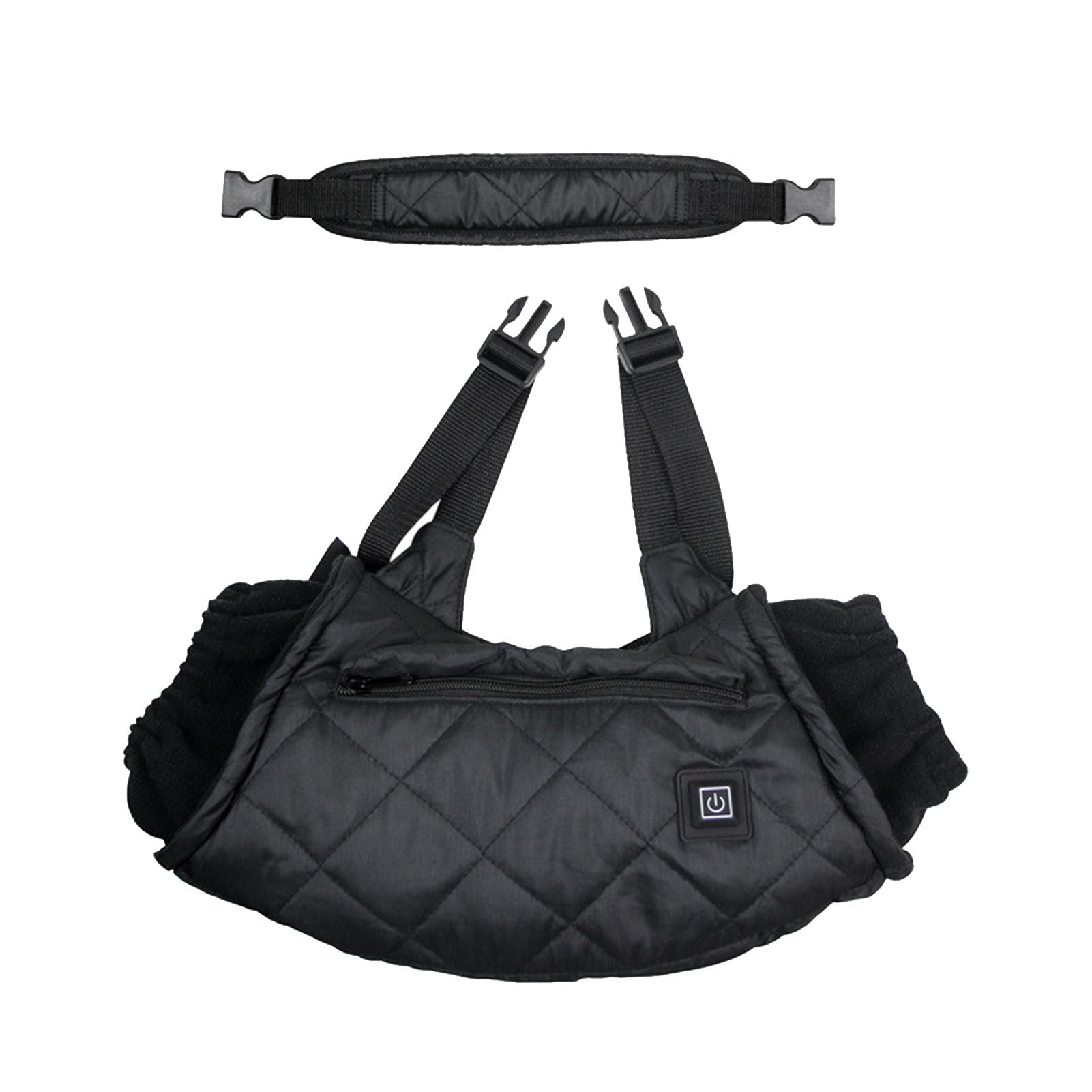 Xiuganpo heated hand muff front view showing compact warmth for outdoors