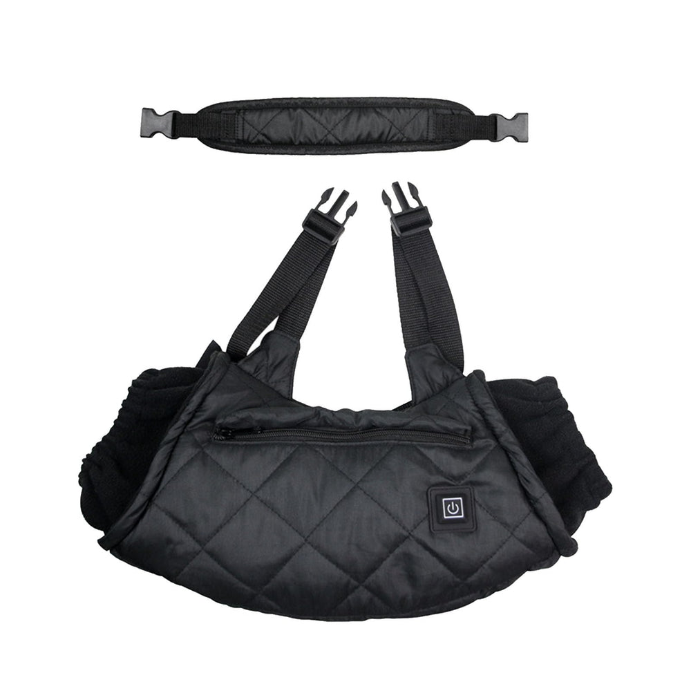 Xiuganpo heated hand muff front view showing compact warmth for outdoors