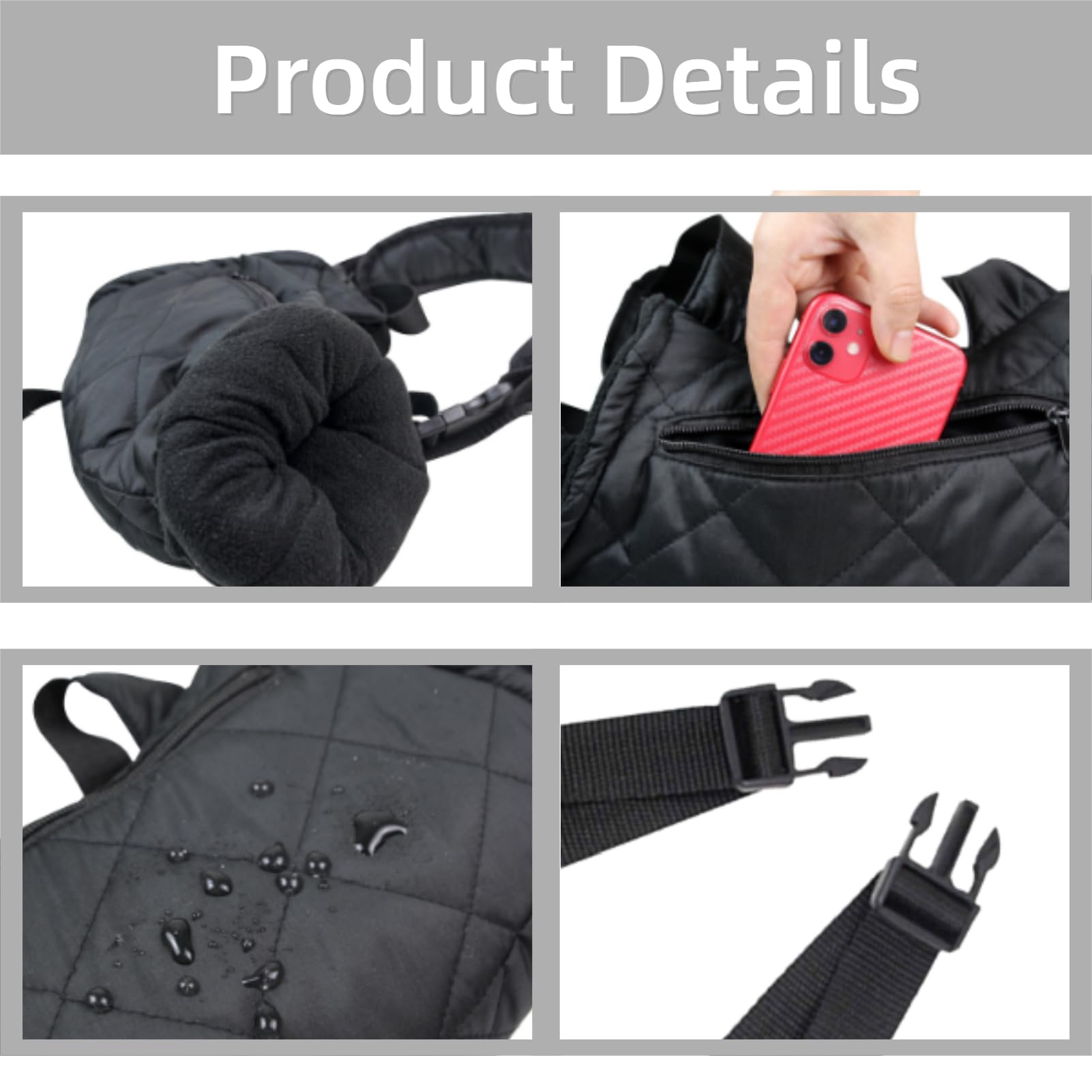 Xiuganpo heated hand muff in outdoor use for cold weather activities