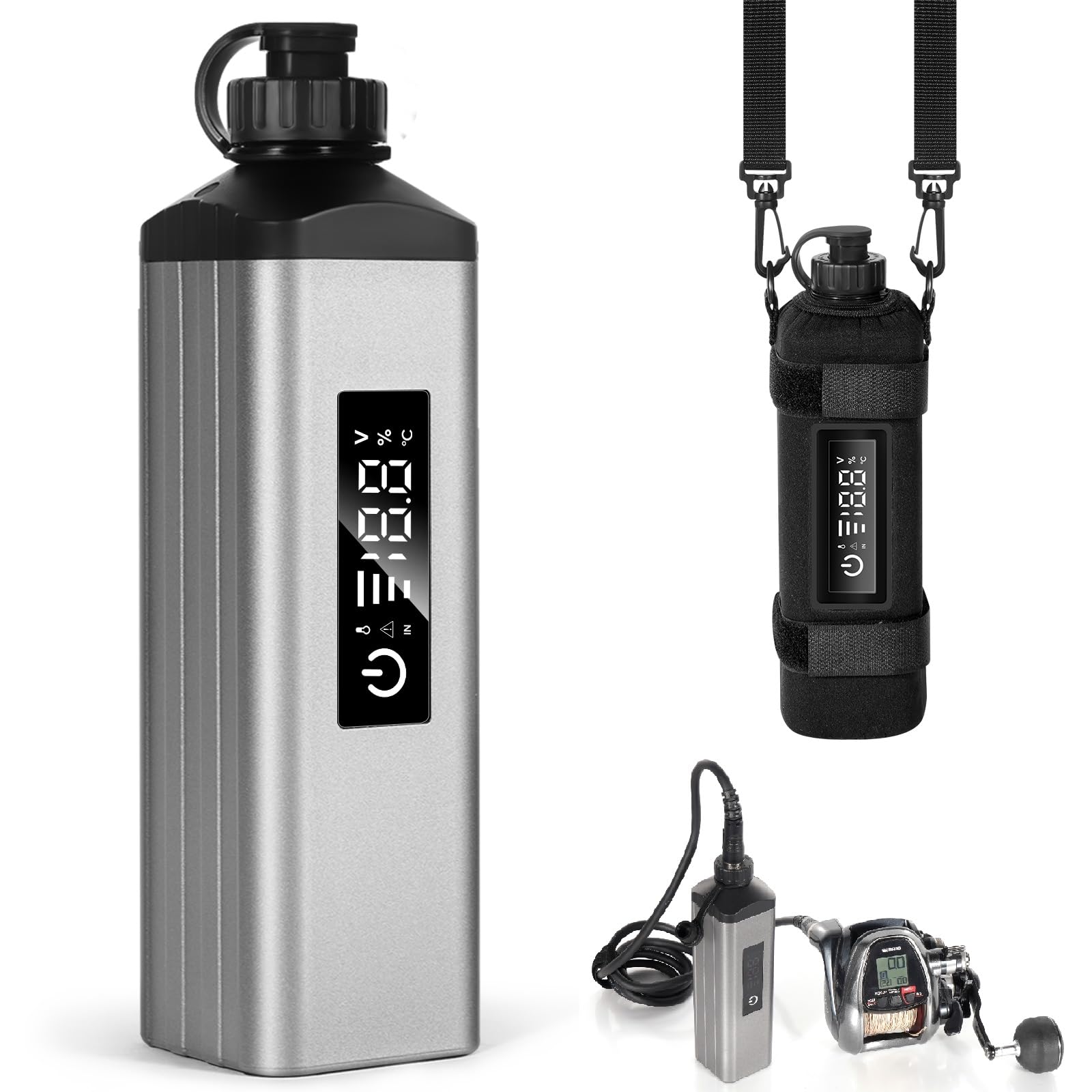 Xiutantxmd 10000mAh 14.8V portable fishing reel battery