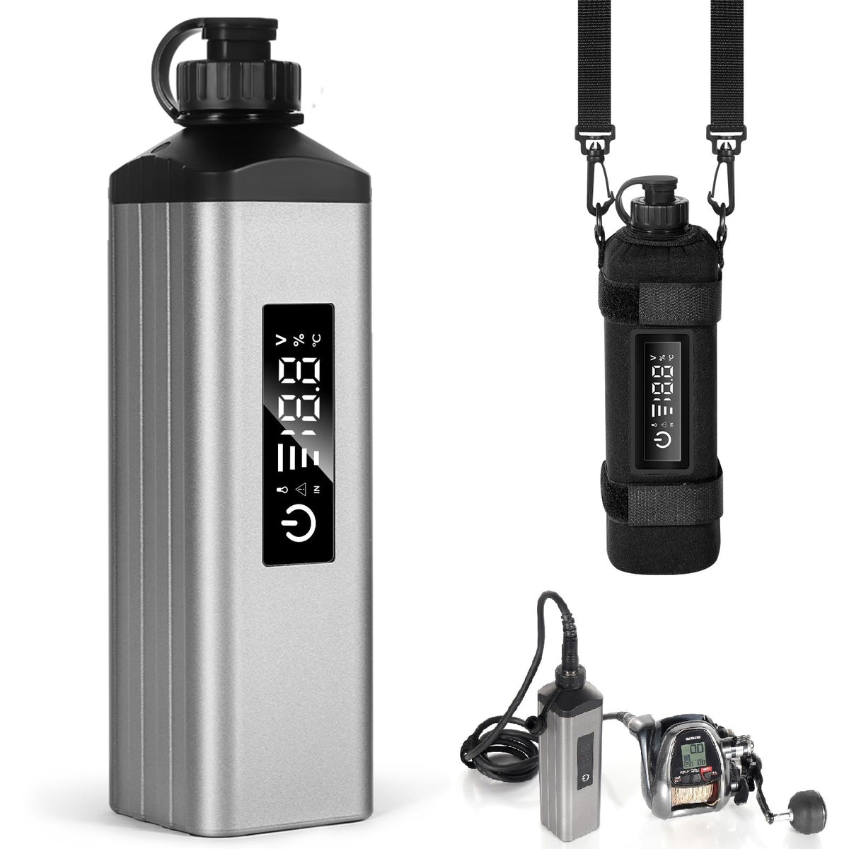 Xiutantxmd 10000mAh 14.8V portable fishing reel battery