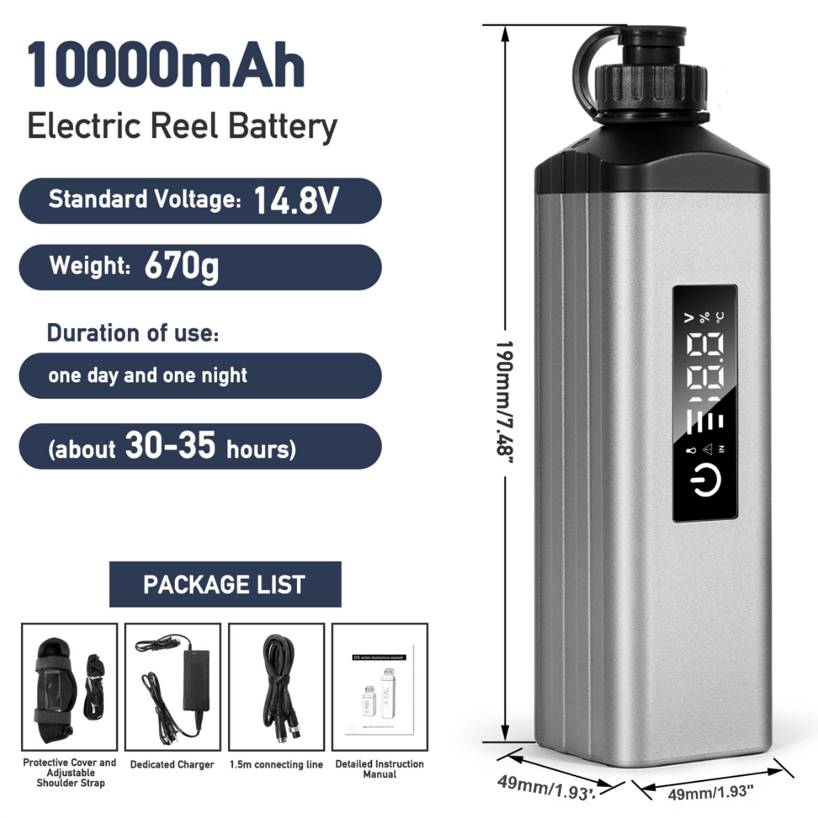 Xiutantxmd battery charger included