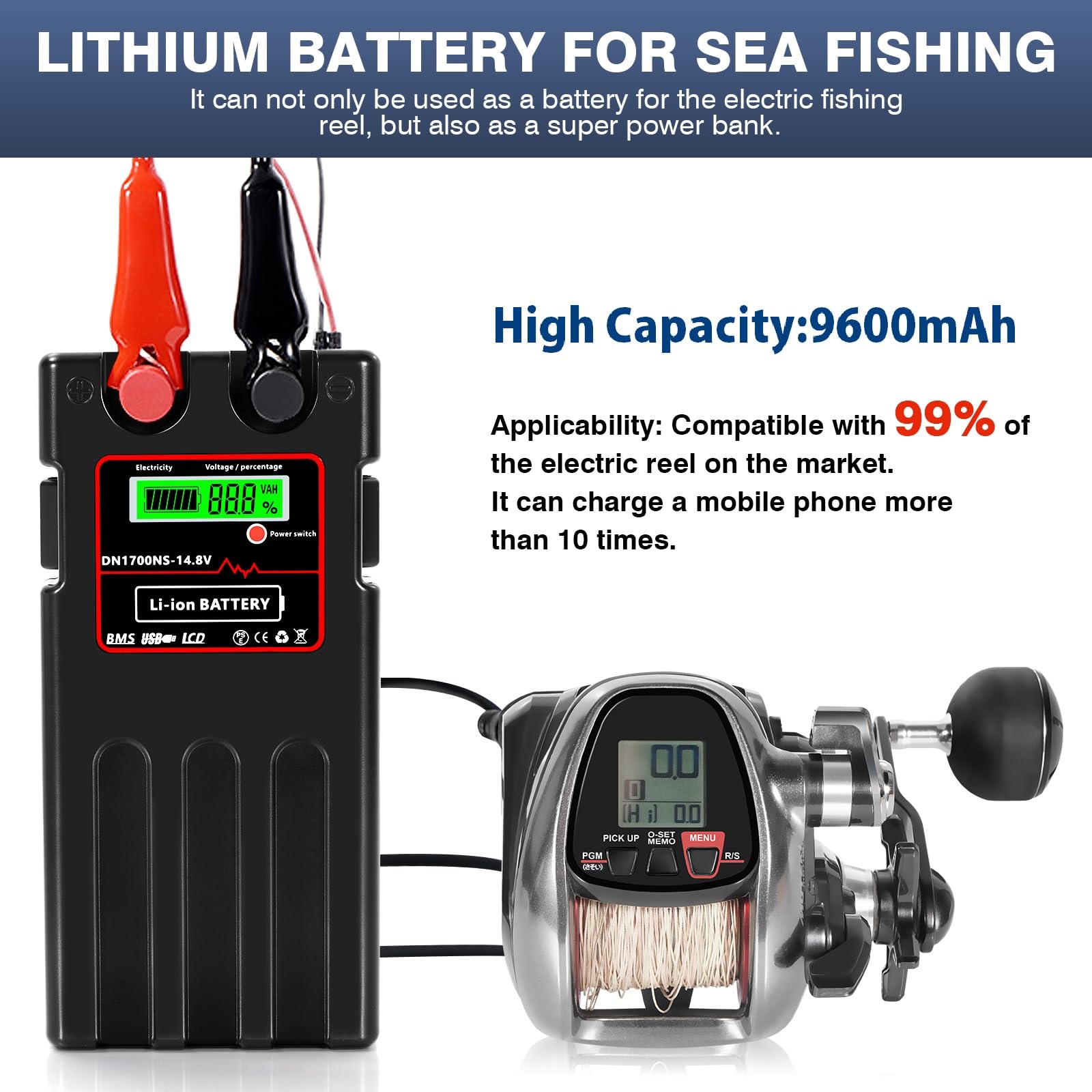 Saltwater-resistant ABS shell on Xiutantxmd battery