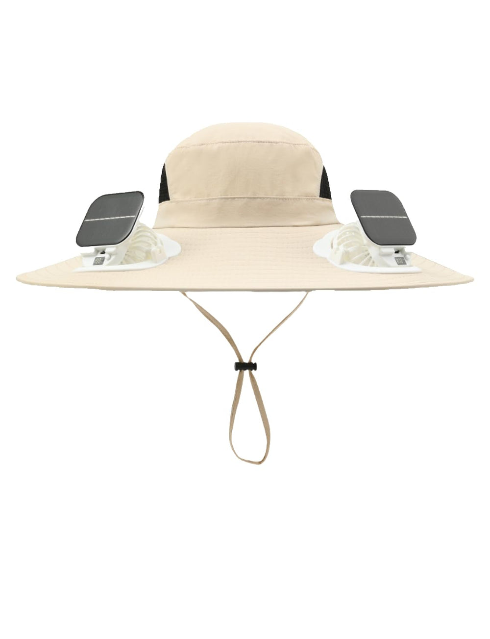 XKETA Solar Fan Hat for Men in white - product angle